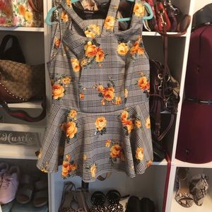 Two piece peplum set.